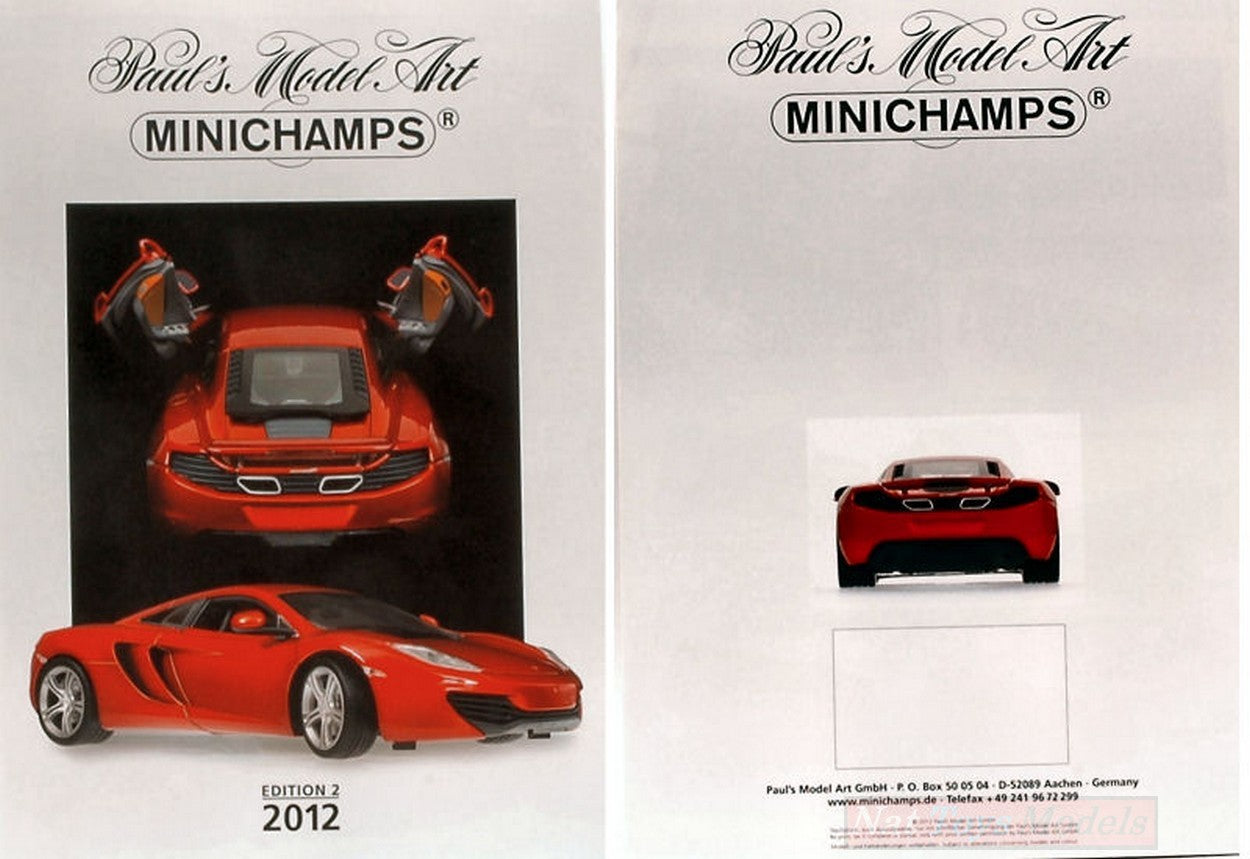 MODEL BOOK MINICHAMPS CATALOG 2012 ED.2 MINICHAMPS PMCAT2012-2