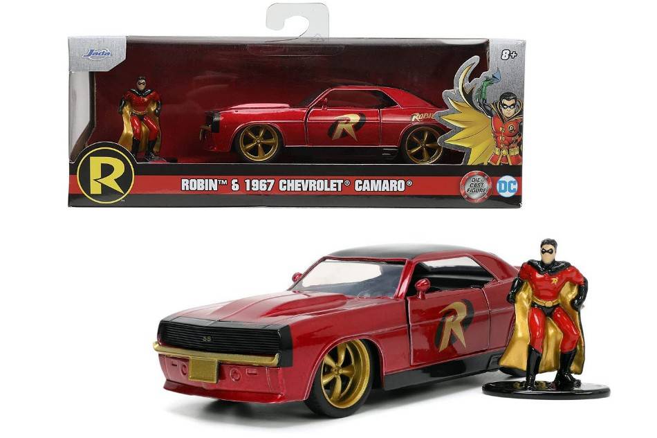 MODELE REDUIT COMPATIBLE AVEC CHEVROLET CAMARO 1969 "ROBIN" ROUGE 1:32 JADA TOYS JADA253253011