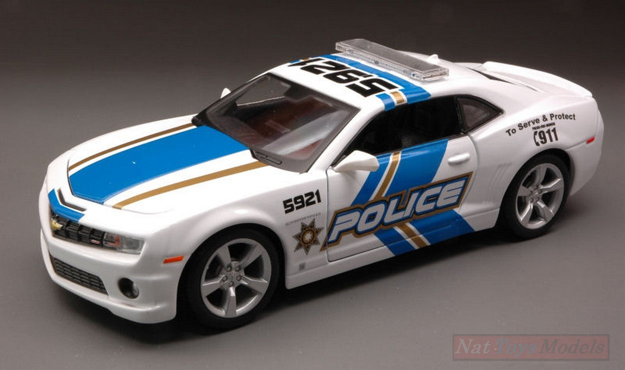 SCALE MODEL COMPATIBLE WITH CHEVROLET CAMARO SS RS 2010 POLICE 1:24 MAISTO MI31208