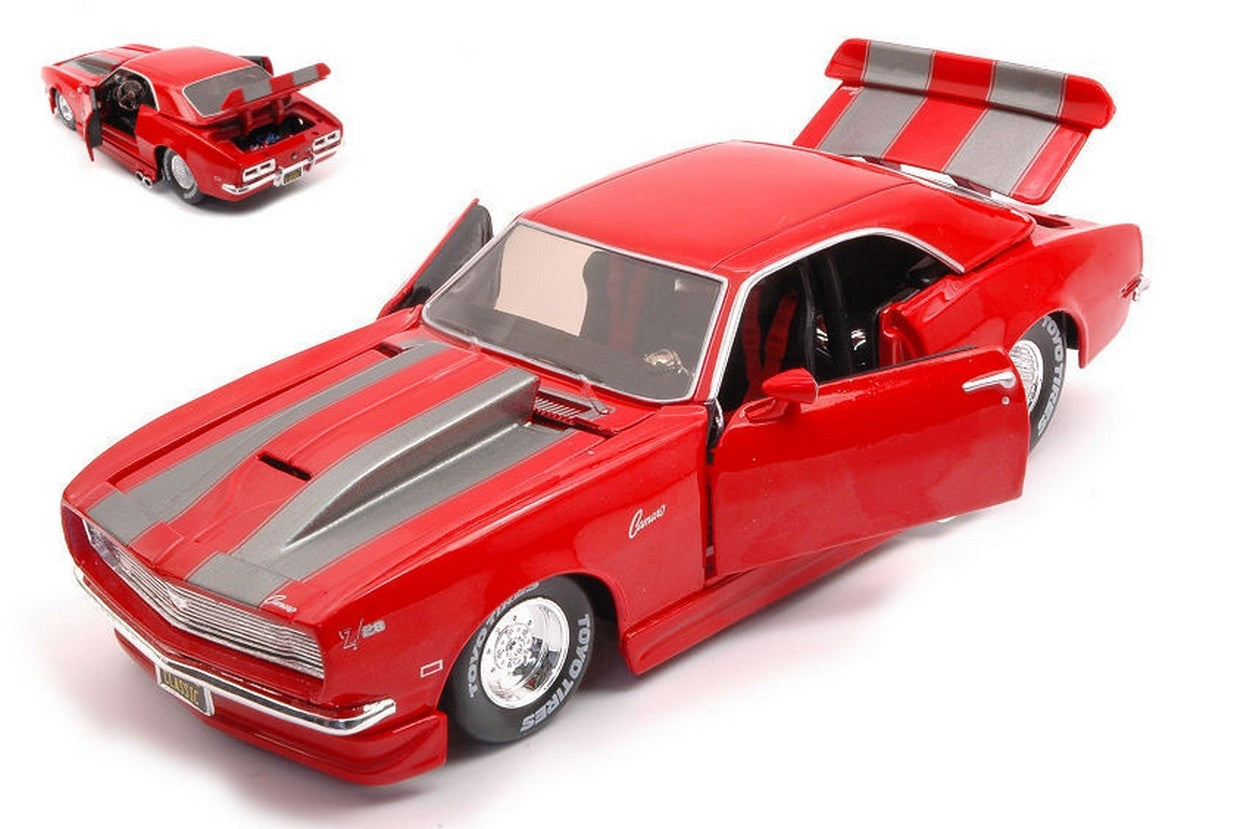 MODELLINO IN SCALA COMPATIBILE CON CHEVROLET CAMARO Z28 1968 CLASSIC MUSCLE RED 1:24 MAISTO MI32508R