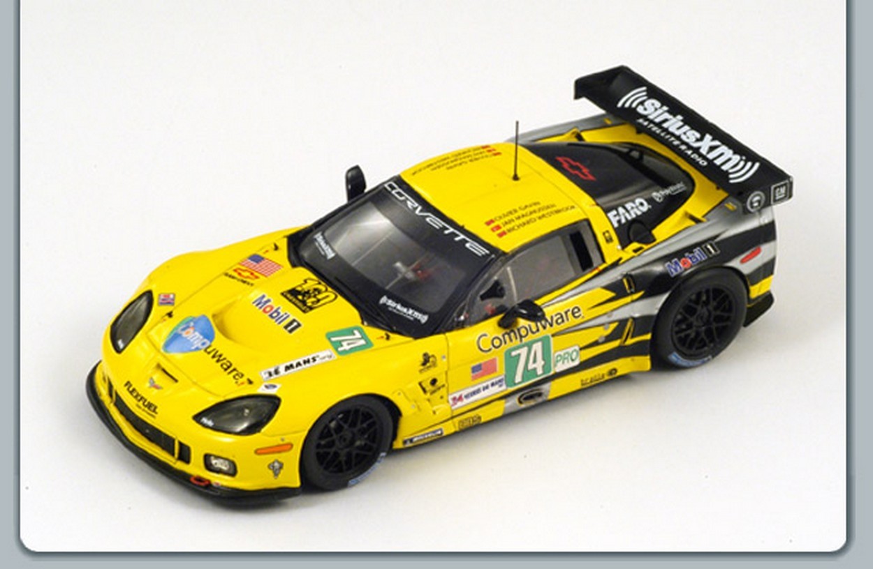 SCALE MODEL COMPATIBLE WITH CHEVROLET CORVETTE C6 ZR1 N.74 LM 2011 1:43 SPARK MODEL S2542