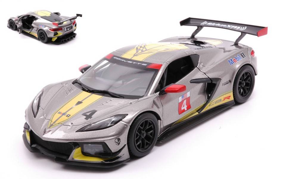 MODELLINO IN SCALA COMPATIBILE CON CHEVROLET CORVETTE C8.R N.4 2020 1:24 BURAGO BU28024