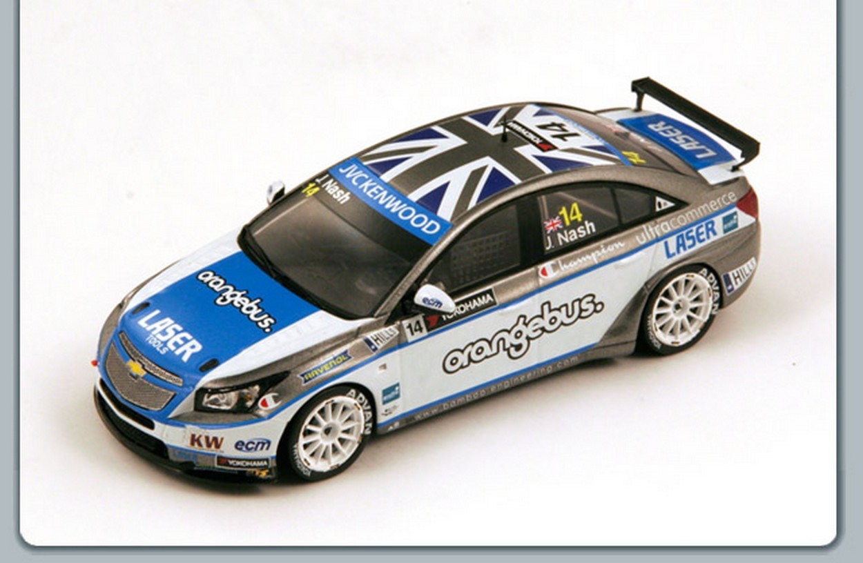 SCALE MODEL COMPATIBLE WITH CHEVROLET CRUZE 1.6T N.14 WTCC 2013 JAMES NASH 1:43 SPARK MODEL S2453