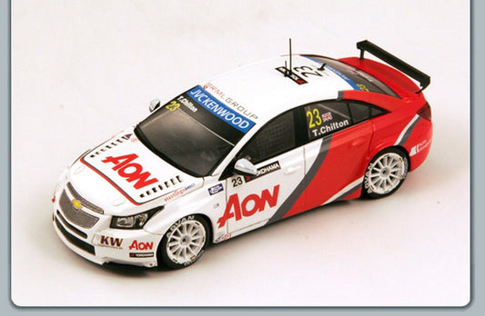 SCALE MODEL COMPATIBLE WITH CHEVROLET CRUZE 1.6T N.23 WTCC 2013 TOM CHILTON 1:43 SPARK MODEL S2455