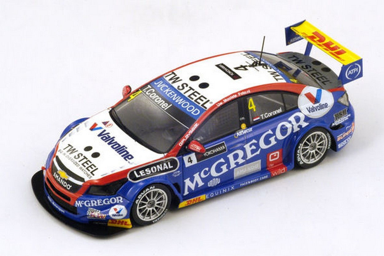 SCALE MODEL COMPATIBLE WITH CHEVROLET CRUZE N.4 2nd R1 SALZBURGRING WTCC 2014 T.CORONEL 1:43 SPARK MODEL S2457