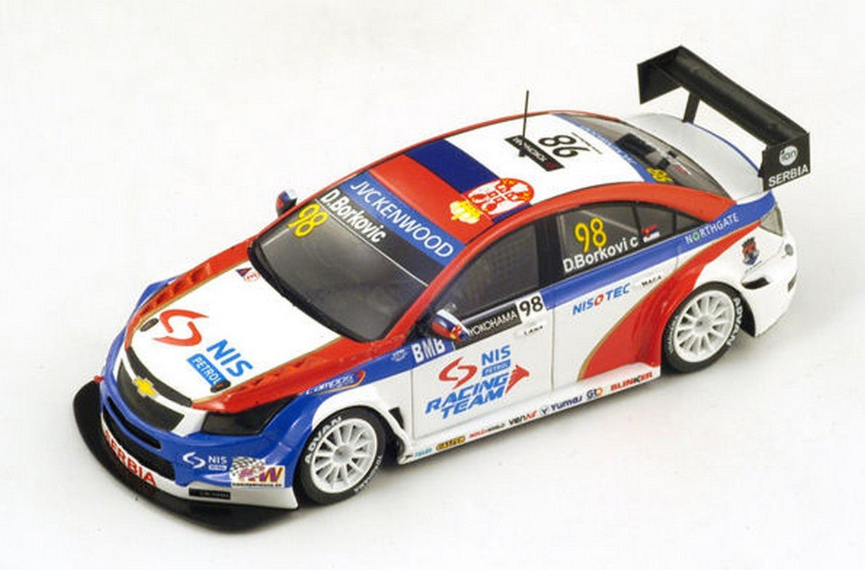 SCALE MODEL COMPATIBLE WITH CHEVROLET CRUZE N.77 HUNGARORING WTCC 2014 R.MUNNICH 1:43 SPARK MODEL S2465