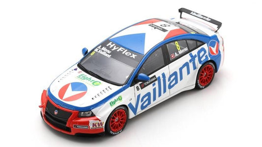 MODELLINO IN SCALA COMPATIBILE CON CHEVROLET CRUZE N.8 VAINQUEUR RACE 2 WTCC PORTIMAO 2012 ALAIN MENU 1:43 SPARK MODEL MV01