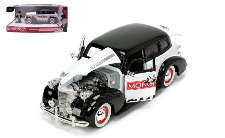 MODELLINO IN SCALA COMPATIBILE CON CHEVROLET MASTER 1939 MR.MONOPOLY 1:24 JADA TOYS JADA253255048