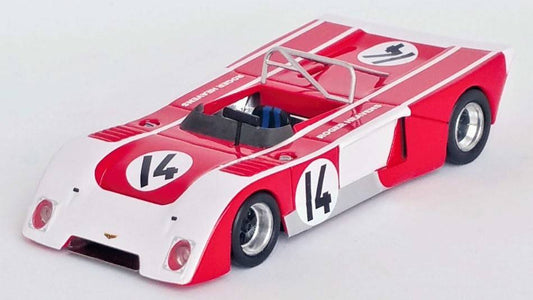 MODELLINO IN SCALA COMPATIBILE CON CHEVRON B21 1st 6H NOVA LISBOA 1972 SANTOS/HEAVENS  1:43 TROFEU TFDSN40