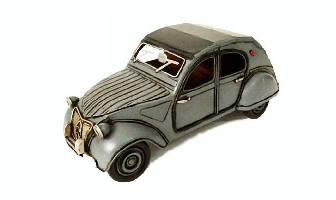 MODELLINO IN SCALA COMPATIBILE CON CITROEN 2CV 1949 1:18 TIMPLATE GIFT'S TPGJLC688MN-GY