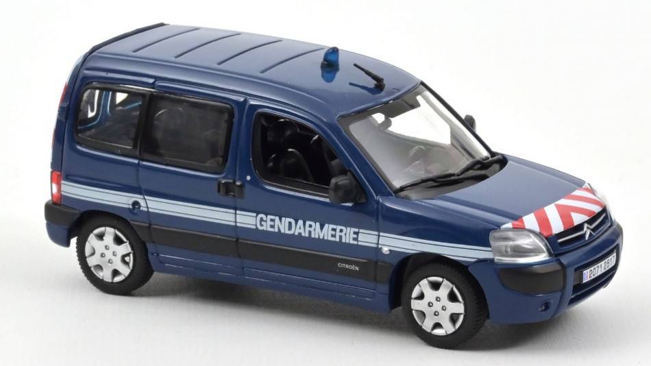 MODELE REDUIT COMPATIBLE AVEC CITROEN BERLINGO 2004 PHASE 2 "GENDARMERIE" 1:43 NOREV NV155711