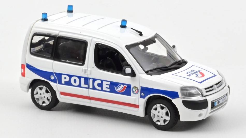 SCALE MODEL COMPATIBLE WITH CITROEN BERLINGO 2004 "POLICE NATIONALE" BRIGADE FLUVIALE 1:43 NOREV NV155724