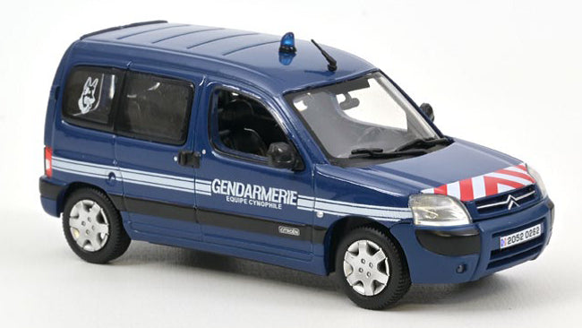 MODELE REDUIT COMPATIBLE AVEC CITROEN BERLINGO 2005 GENDARMERIE EQUIPE CYNOPHILE 1:43 NOREV NV155713