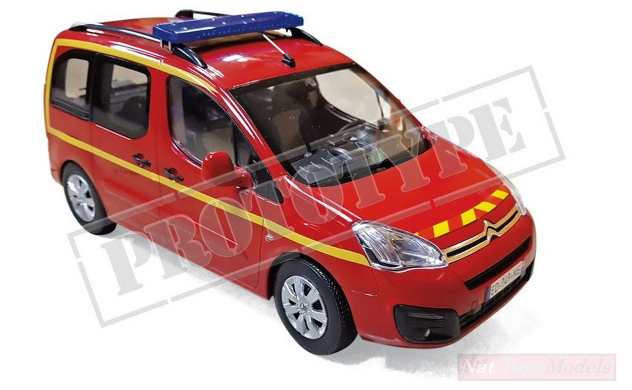 SCALE MODEL COMPATIBLE WITH CITROEN BERLINGO 2017 POMPIERS 1:18 NOREV NV181641