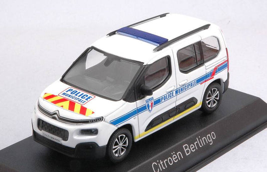 SCALE MODEL COMPATIBLE WITH CITROEN BERLINGO 2020 MUNICIPAL POLICE W/STRIPPING 1:43 NOREV NV155768