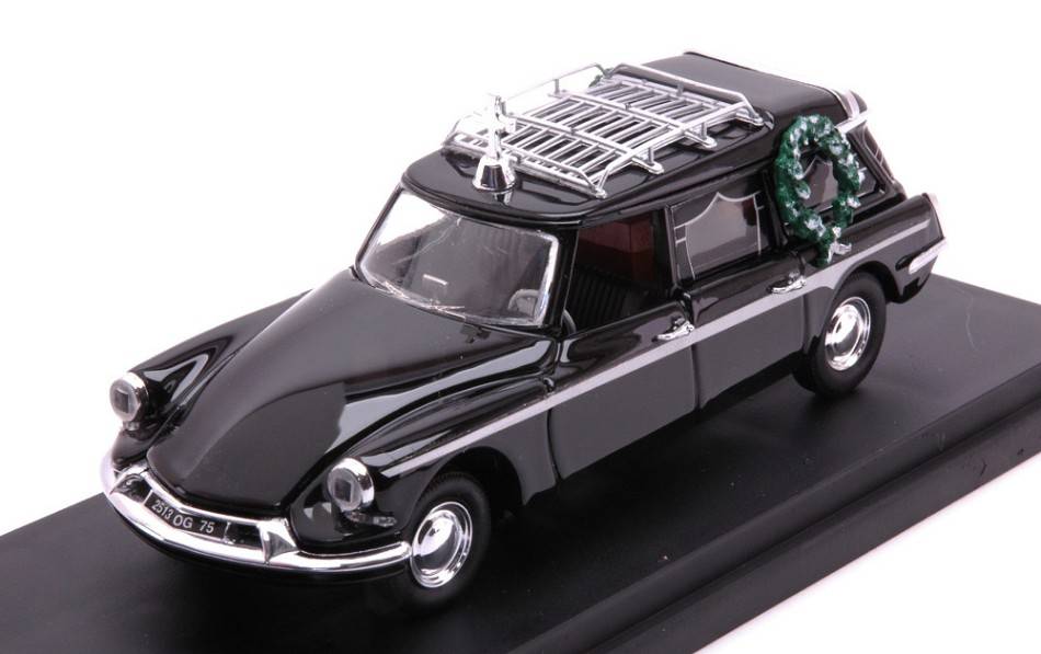 MODELE REDUIT COMPATIBLE AVEC CITROEN BREAK CORBIB + CERCUEIL/ VOITURE FUNERAIRE COFFIN 1963 1:43 RIO RI4678P