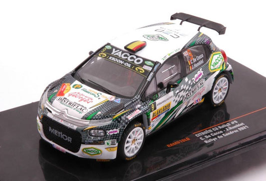 MODELLINO IN SCALA COMPATIBILE CON CITROEN C3 RALLY2 N.9 RALLY DU CONDROZ-HUY 2021 DE CECCO/HUMBLET 1:43 IXO MODEL RAM818LQ