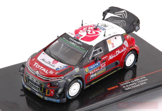 MODELLINO IN SCALA COMPATIBILE CON CITROEN C3 WRC N.10 2nd RALLY FINLAND 2018 OSTBERG-ERIKSEN 1:43 IXO MODEL RAM679