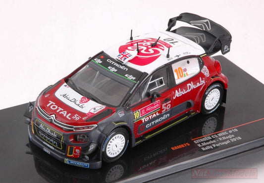 MODELLINO IN SCALA COMPATIBILE CON CITROEN C3 WRC N.10 RALLY PORTUGAL 2018 MEEKE-NAGLE 1:43 IXO MODEL RAM675