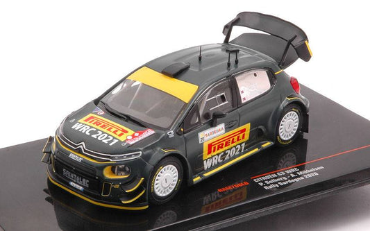 MODELLINO IN SCALA COMPATIBILE CON CITROEN C3 WRC N.21 RALLY SARDEGNA 2020 SOLBERG-MIKKELSEN 1:43 IXO MODEL RAM766