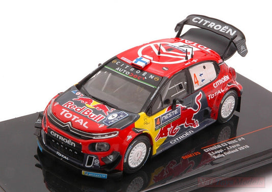 MODELLINO IN SCALA COMPATIBILE CON CITROEN C3 WRC N.4 RALLY FINLAND 2019 LAPPI-FERM 1:43 IXO MODEL RAM725