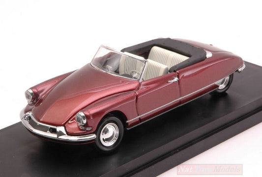 SCALE MODEL COMPATIBLE WITH CITROEN DS 19 CABRIO 1962 BORDEAUX 1:43 RIO RI4428