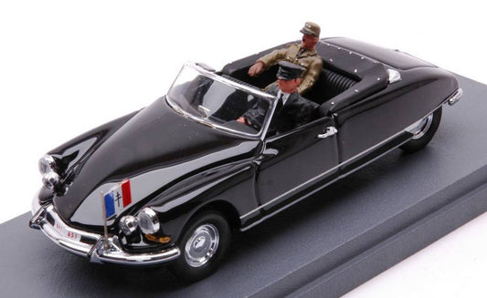 SCALE MODEL COMPATIBLE WITH CITROEN DS CABRIO GENERAL CHARLES DE GAULLE VISIT DJIBUTI 1959 1:43 RIO RI4212-2P