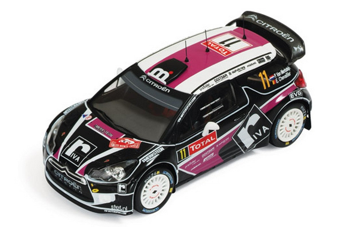 MODELLINO IN SCALA COMPATIBILE CON CITROEN DS3 N.11 MONTE CARLO 2012 CHEVAILLER-MERKSTEIJN 1:43 IXO MODEL RAM485