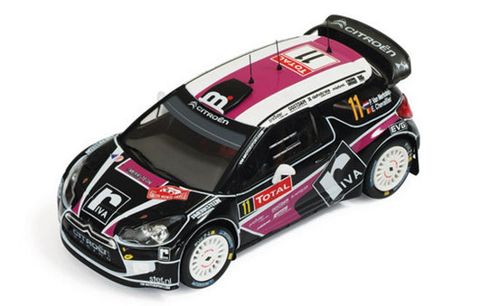 MODELE REDUIT COMPATIBLE AVEC CITROEN DS3 N.11 MONTE CARLO 2012 CHEVAILLER-MERKSTEIJN 1:43 IXO MODEL RAM485