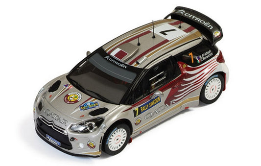 MODELE REDUIT COMPATIBLE AVEC CITROEN DS3 WRC N.7 21e SUÈDE 2012 ATTIYAH-BERNACCHINI 1:43 IXO MODEL RAM503