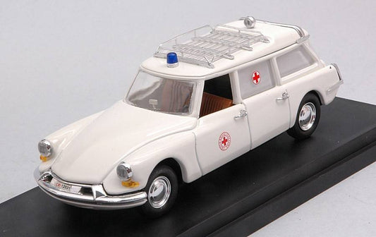 SCALE MODEL COMPATIBLE WITH CITROEN ID 19 BREAK ITALIAN RED CROSS 1:43 RIO RI4665