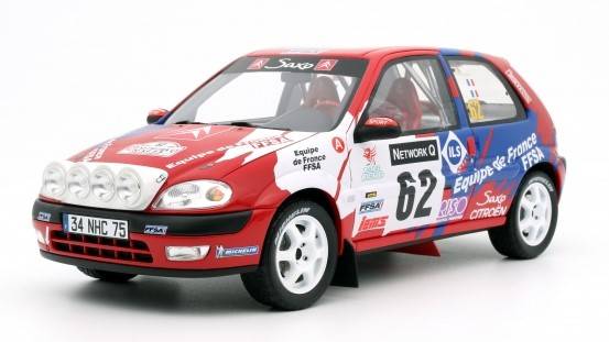 SCALE MODEL COMPATIBLE WITH CITROEN SAXO VTS N.62 2nd RAC RALLY 2000 S.LOEB 1:18 OTTOMOBILE OT978