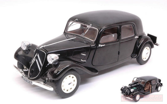 SCALE MODEL COMPATIBLE WITH CITROEN TRACTION 11 CV 1937 BLACK 1:18 SOLID SL1800903