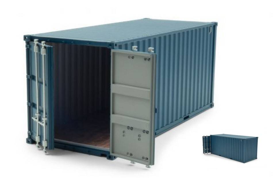 SCALE MODEL COMPATIBLE WITH CONTAINER 20 FEET BLUE 1:32 HOLLAND OTO HO1257