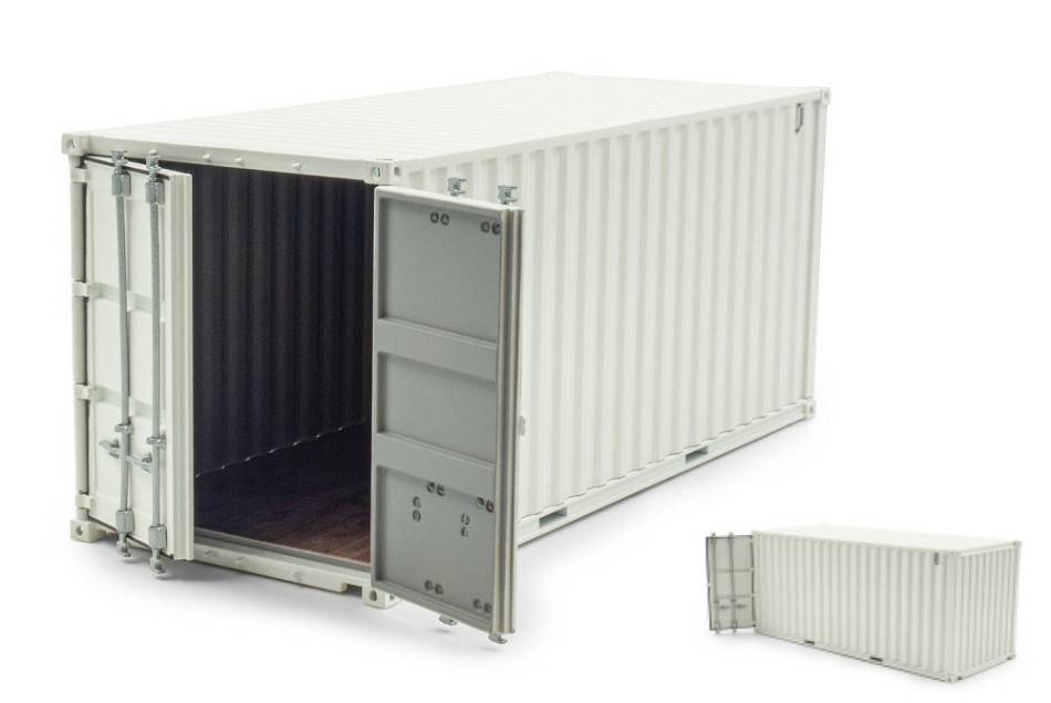 MODELLINO IN SCALA COMPATIBILE CON CONTAINER 20 PIEDI WHITE 1:32 HOLLAND OTO HO1256