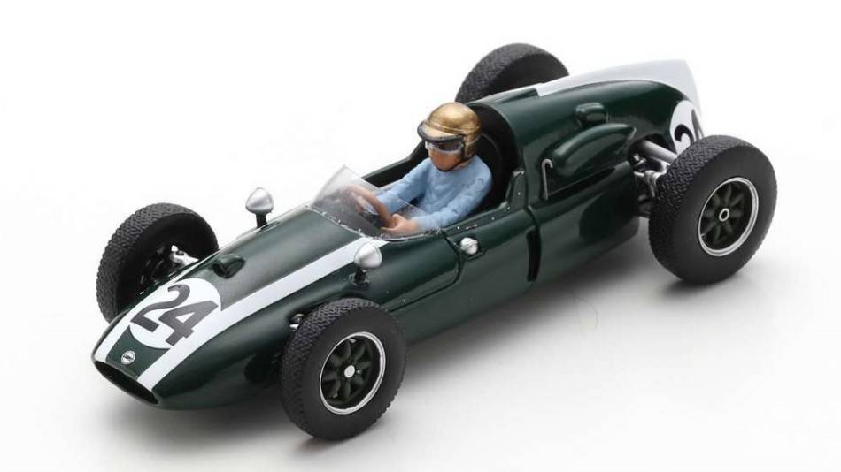 SCALE MODEL COMPATIBLE WITH COOPER T51 JACK BRABHAM 1959 N.24 WINNER MONACO GP WORLD CHAMPION 1:43 SPARK MODEL S8039