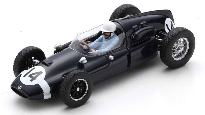 MODELE REDUIT COMPATIBLE AVEC COOPER T51 N.14 VAINQUEUR GP D'ITALIE 1959 STIRLING MOSS 1:43 SPARK MODEL S8041