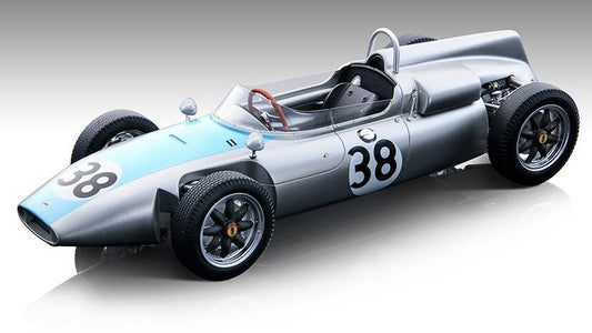 MODELLINO IN SCALA COMPATIBILE CON COOPER T53 N.38 GERMAN GP 1961 B.COLLOMB 1:18 TECNOMODEL TMD18275C