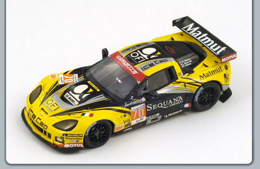 SCALE MODEL COMPATIBLE WITH CORVETTE C6 ZR1 N.70 28th LM 2012 BELLOC-BOURRET-GIBON 1:43 SPARK MODEL S3736