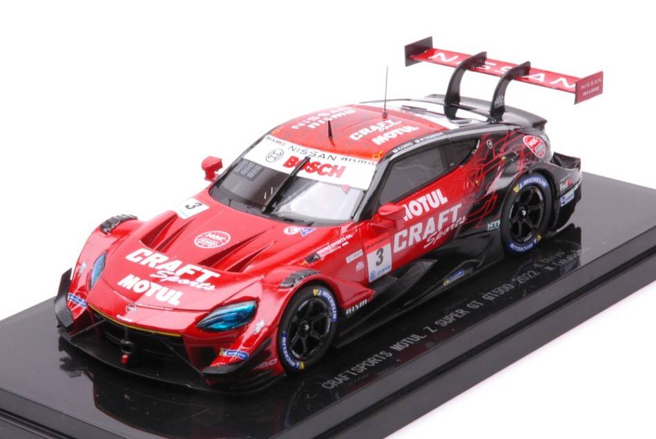 MODELLINO IN SCALA COMPATIBILE CON CRAFTSPORTS MOTUL Z N.3 SUPER GT500 2022 K.CHIYO-M.TAKABOSHI 1:43 EBBRO EB45813