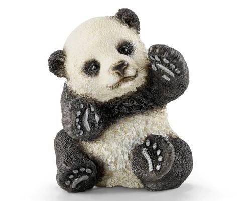 SCALE MODEL COMPATIBLE WITH PANDA BABY PLAYING SCHLEICH 3D FIGURE SCH14734