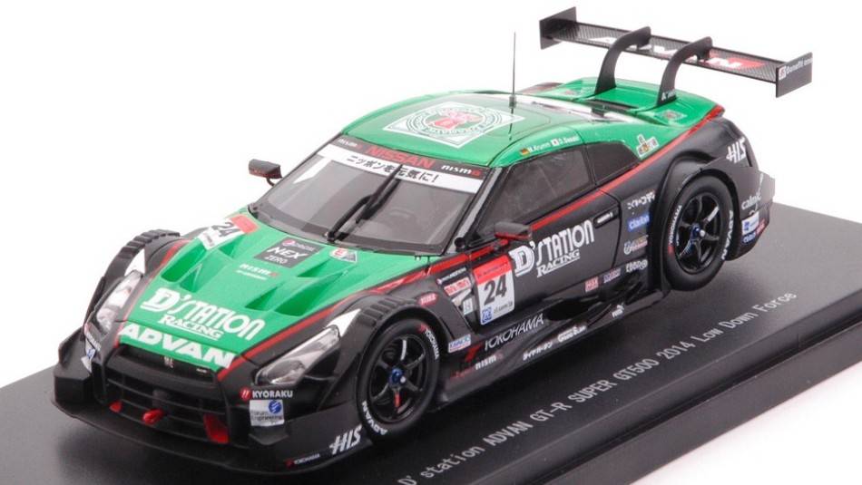 MODELLINO IN SCALA COMPATIBILE CON D'STATION ADVAN GT-R N.24 SUPER FT500 2014 M.KRUMM-D.SASAKI 1:43 EBBRO EB45103