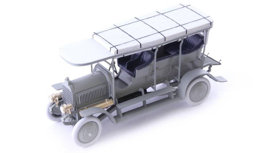 MODELLINO IN SCALA COMPATIBILE CON DAIMLER DERNBURG-WAGEN 1907 GREY-GREEN 1:43 AUTOCULT ATC01017