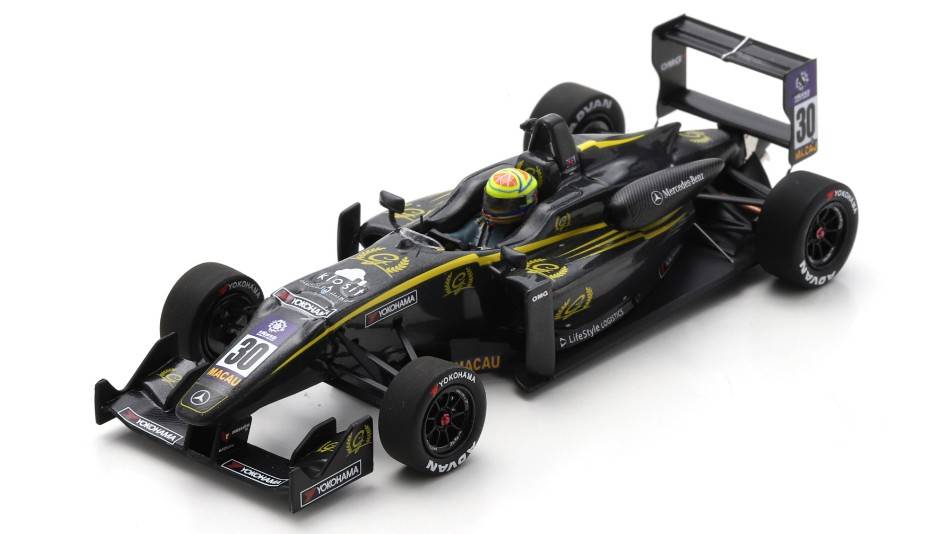 MODELE REDUIT COMPATIBLE AVEC DALLARA F3 3ème GRAND PRIX DE Macao FIA F3 INTERN.CUP 2015 A.SIMS 1:43 SPARK MODEL SA236