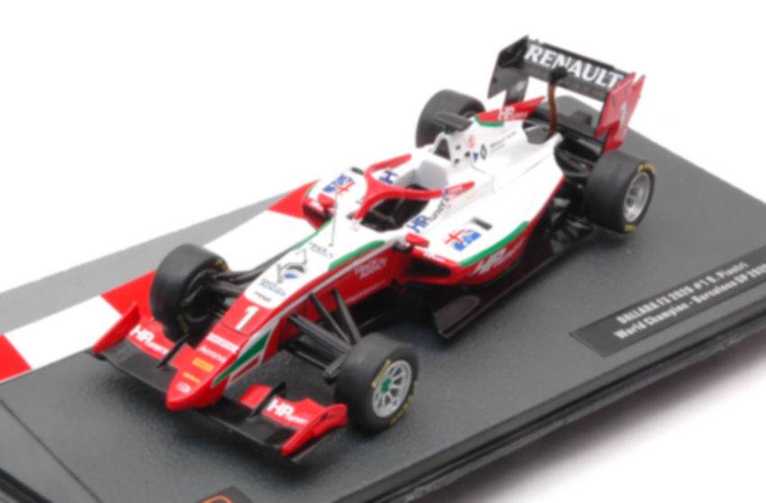 SCALE MODEL COMPATIBLE WITH DALLARA G319 N.1 HP TUNERS FORMEL 3 GP BARCELONA 2020 PLATES 1:43 IXO MODEL GTM150