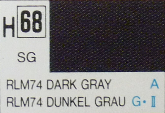 MODELING COLORS DARK GRAY SEMI-GLOSS ml 10 Pcs.6 GUNZE GU0068