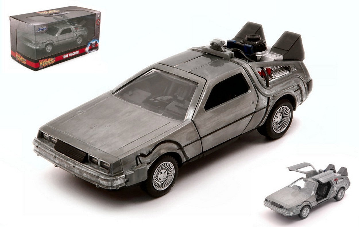 MODELLINO IN SCALA COMPATIBILE CON DE LOREAN BACK TO THE FUTURE PART 1 1:32 JADA TOYS JADA32185