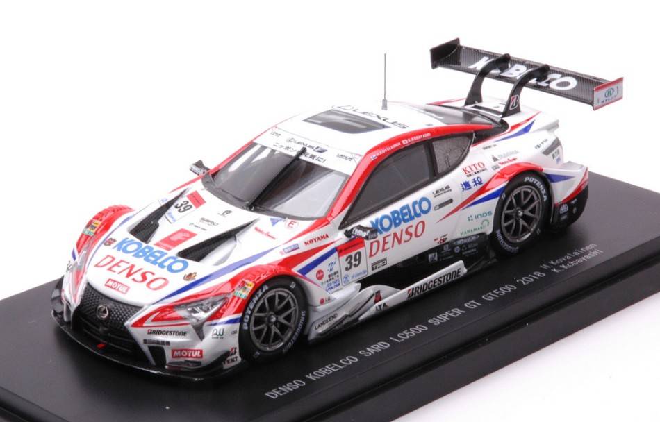 MODELLINO IN SCALA COMPATIBILE CON DENSO KOBELCO SARD LC500 N.39 SUPER GT500 2018 H.KOVALAINEN-K.KOBAYASHI EBBRO EB45616