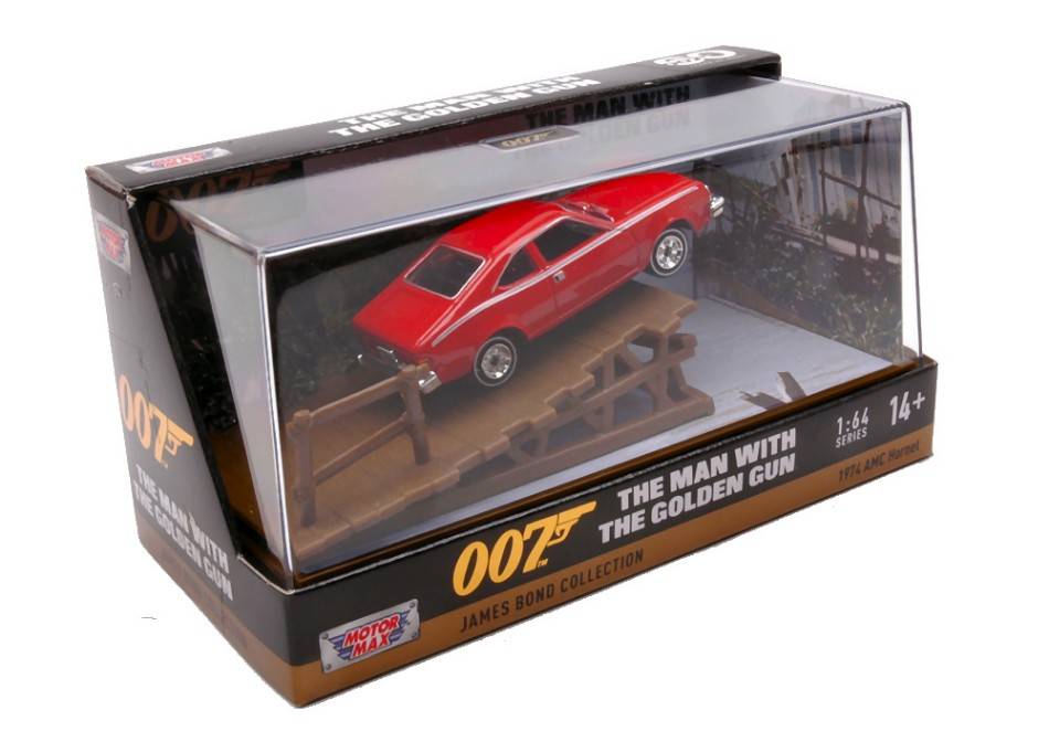 SCALE MODEL COMPATIBLE WITH DIORAMA AMC HORNET 1974 007 "THE MAN WITH THE GOLDEN GUN" 1:64 MOTORMAX MTM79822