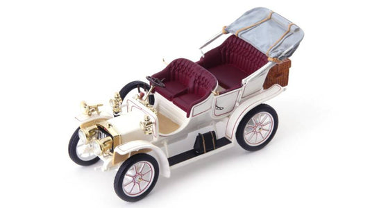 MODELLINO IN SCALA COMPATIBILE CON DIXI R8/16 PS DOPPLEPHAETON 1910 WHITE 1:43 AUTOCULT ATC01018